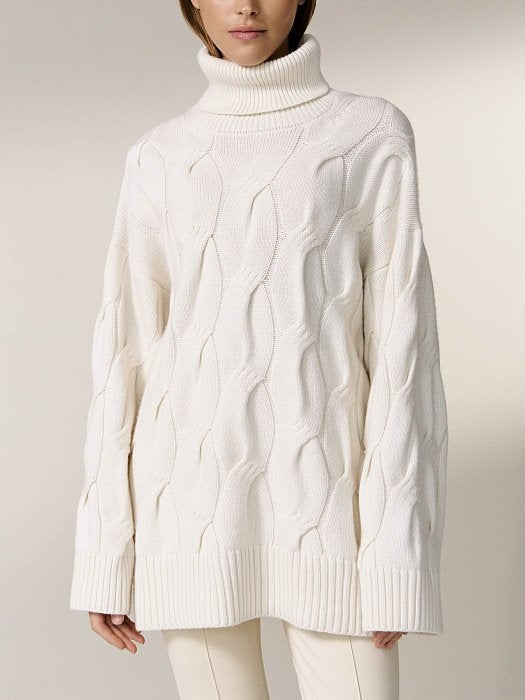 Vanda – Locker Gestrickter Pullover In Weiß