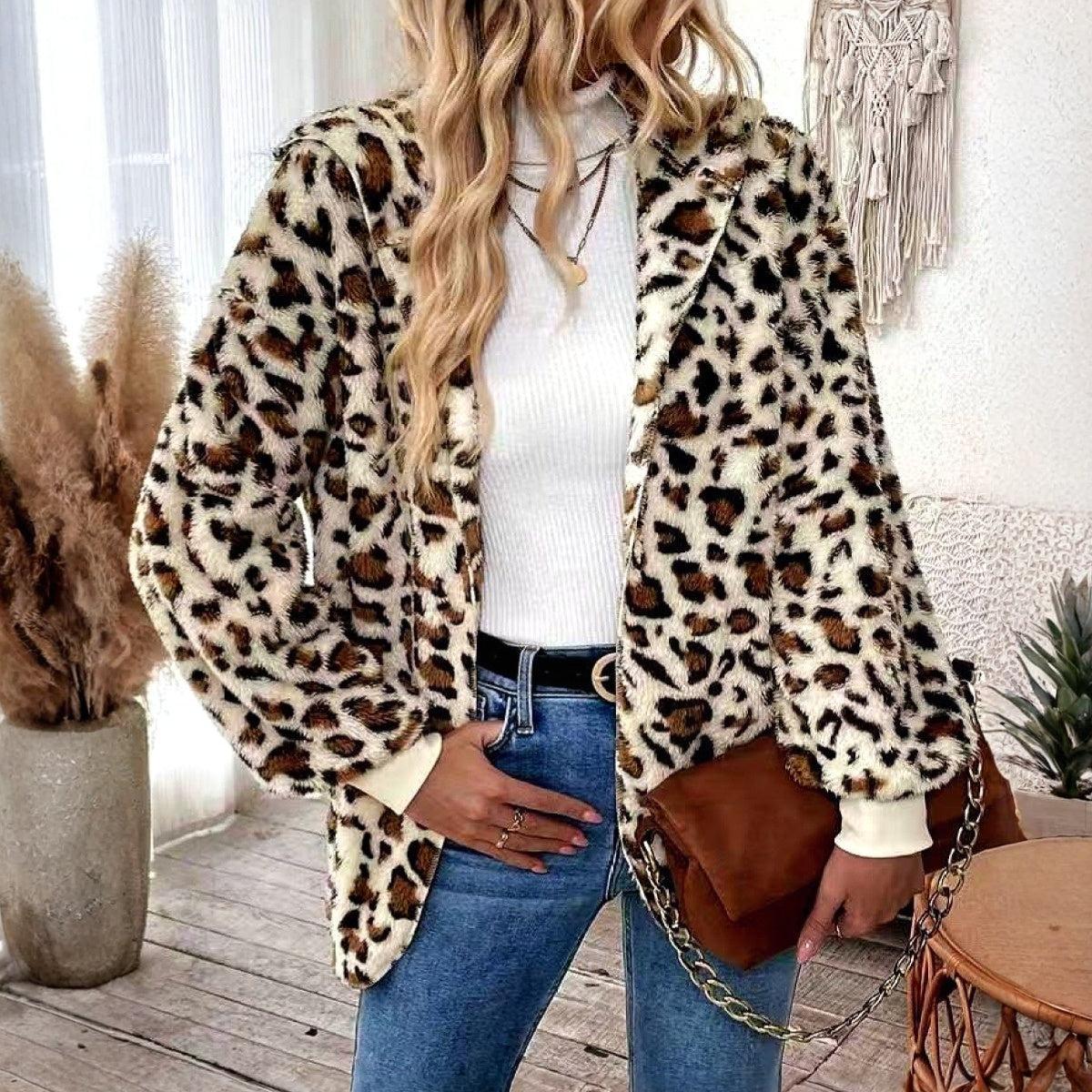 Hilde – Leopardenprint Hoodie für Damen