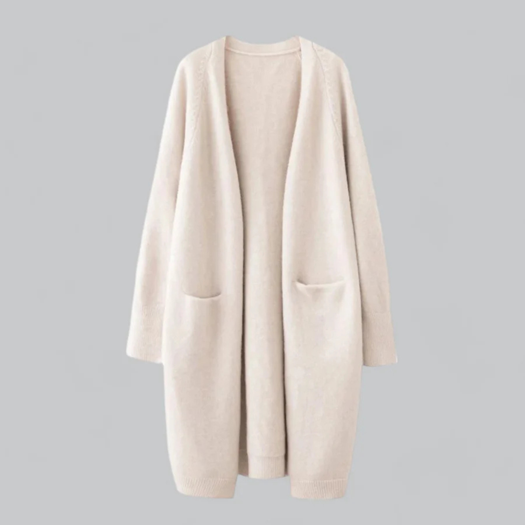 Andrea – Lässige Strickjacke Mit Offener Front