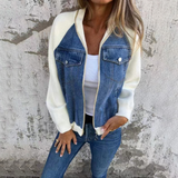 Anja - Denim-Reißverschlussjacke