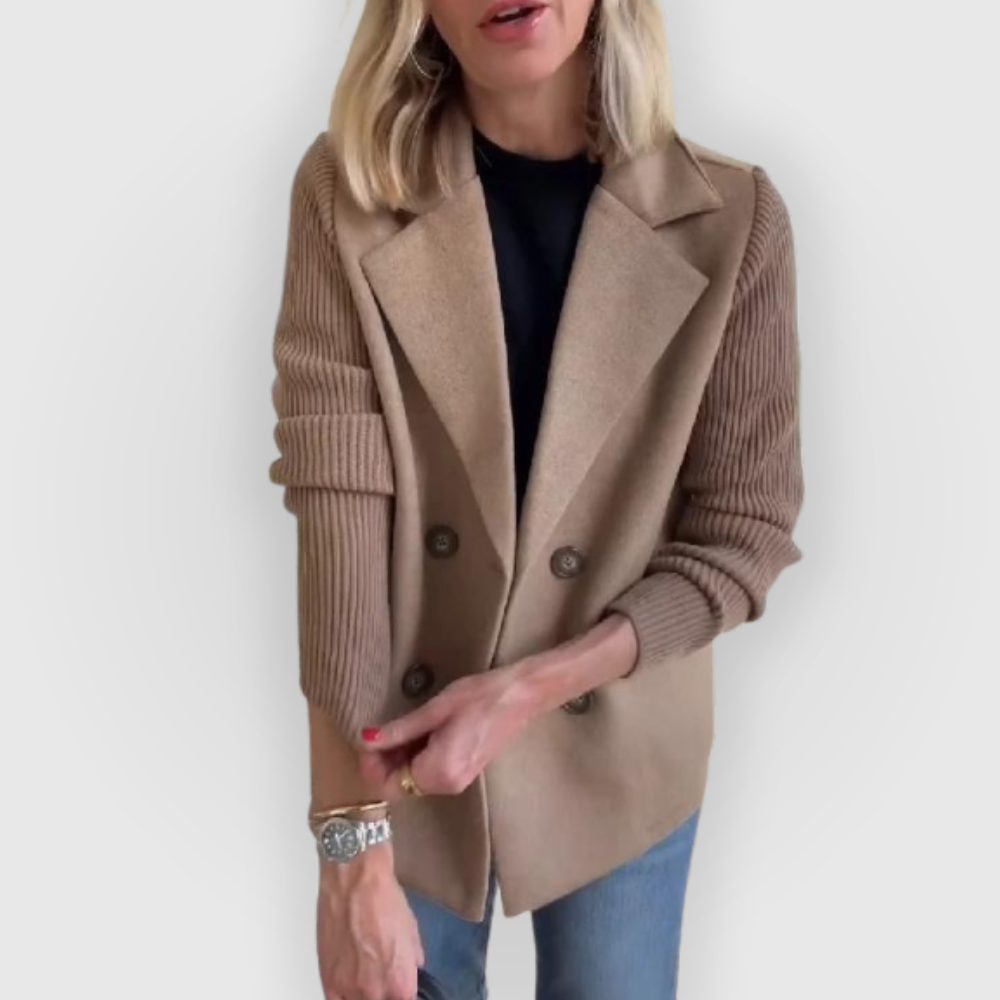 Felicity - Eleganter Damen Blazer mit Strickärmeln
