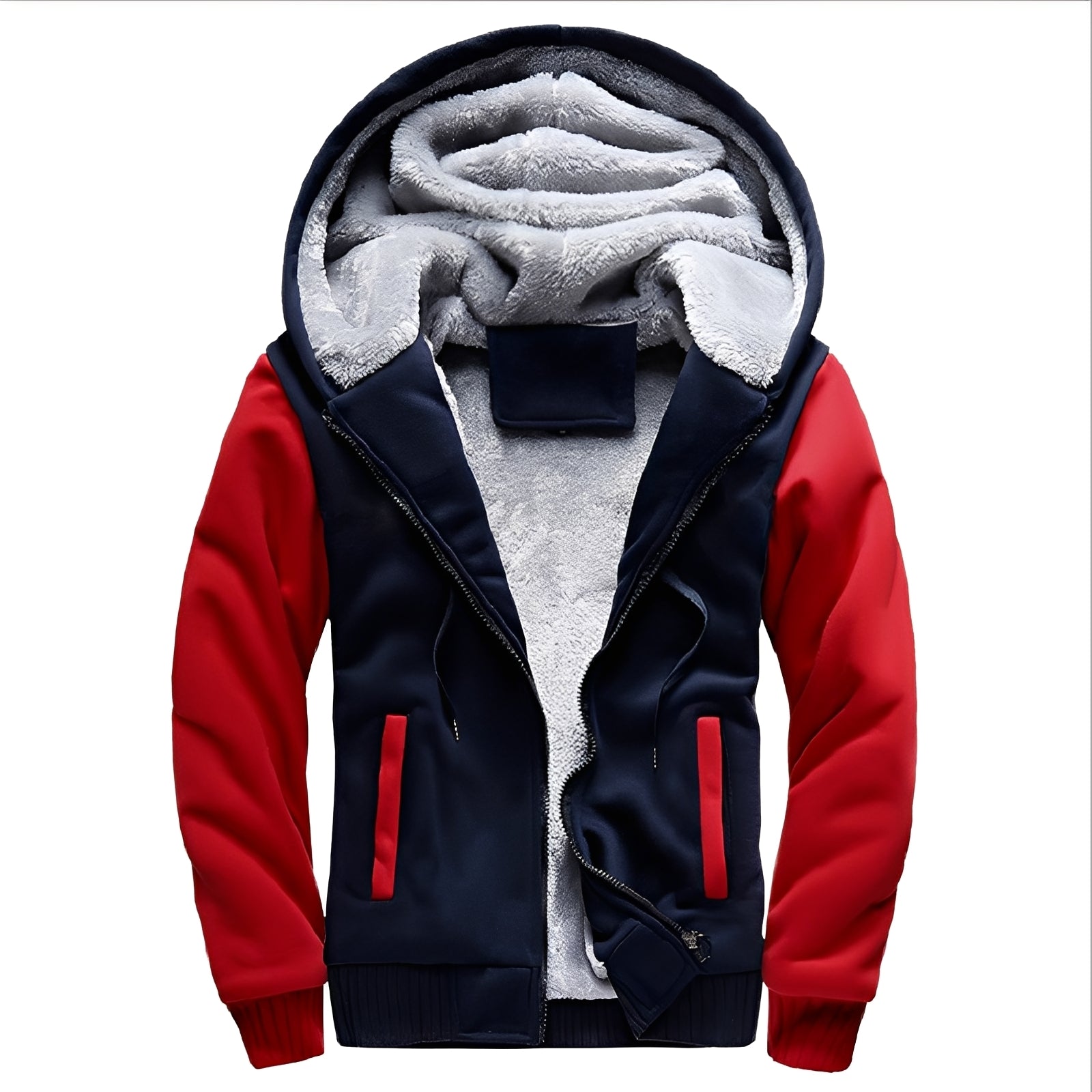 Enrikus - Herren Fleecejacke Mit Kapuze Warm