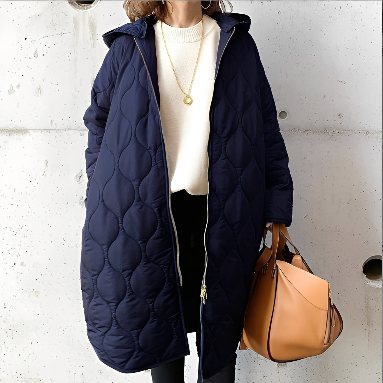 Emilia – Lockerer Parka-Mantel mit Kapuze