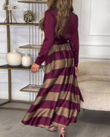 Sophie - Gestreiftes Kleid Elegance“