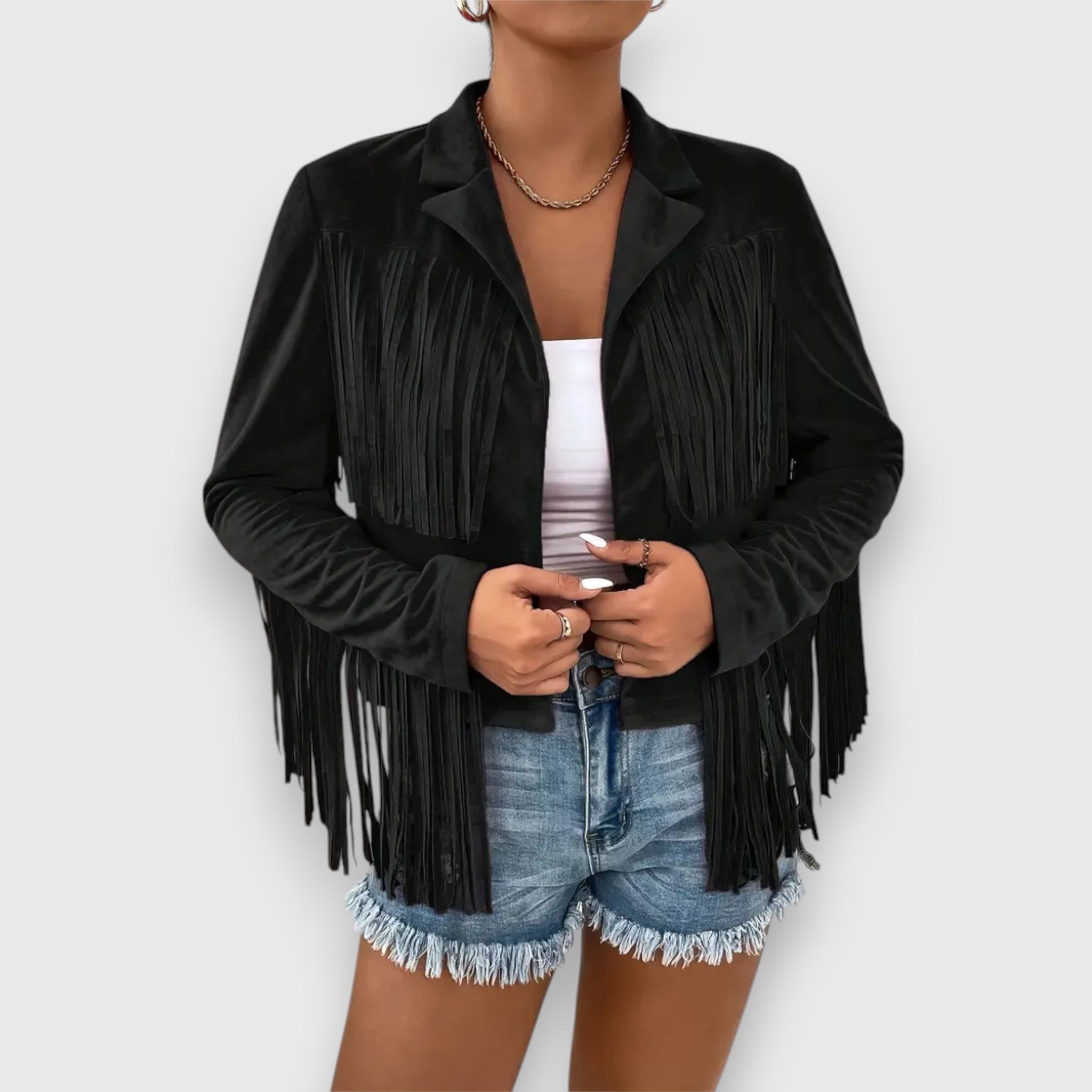 Olivia – Jacke mit modischen Quasten