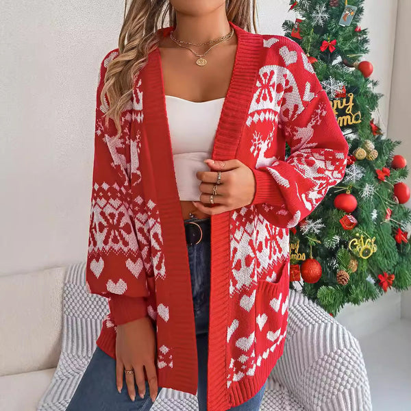 Ranaha | Festlicher Weihnachts-Cardigan für Damen