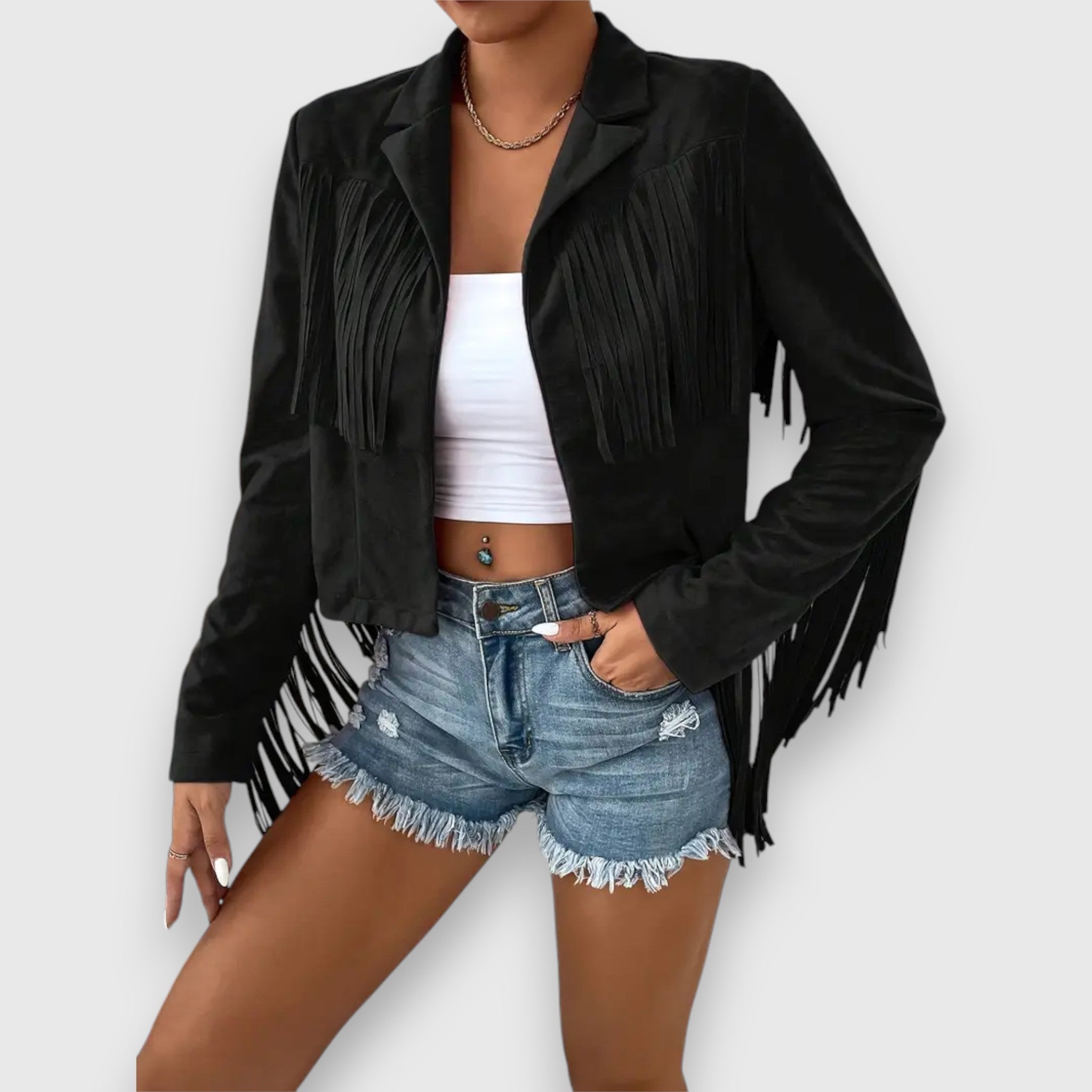 Olivia – Jacke mit modischen Quasten