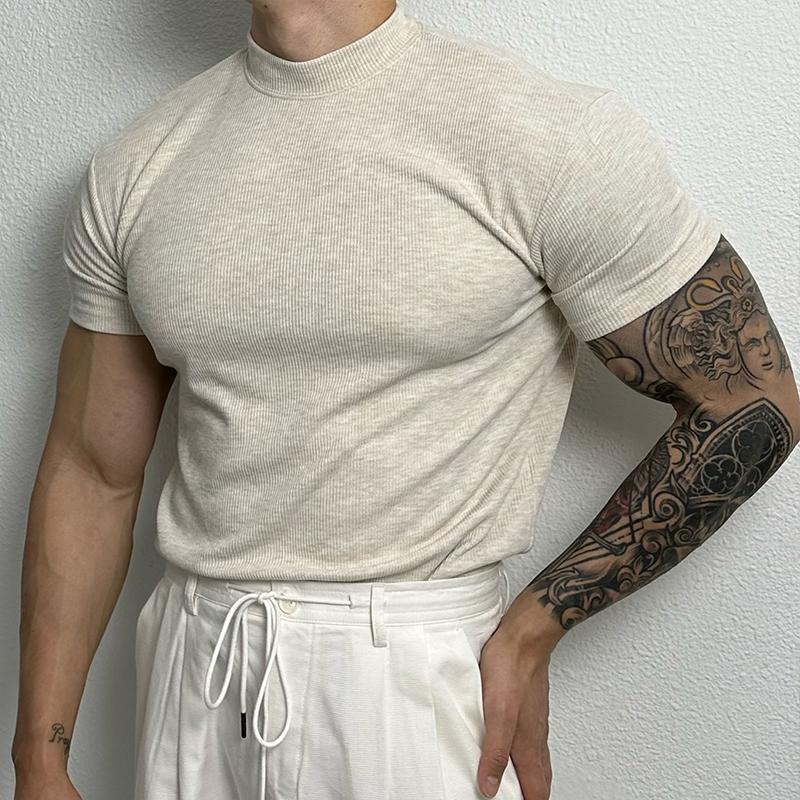 Gero – T-Shirt Herren Halbkragen Stretch Bequem Modern