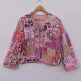 Sherrie - Vintage Boho Patchwork Quilted Jacke