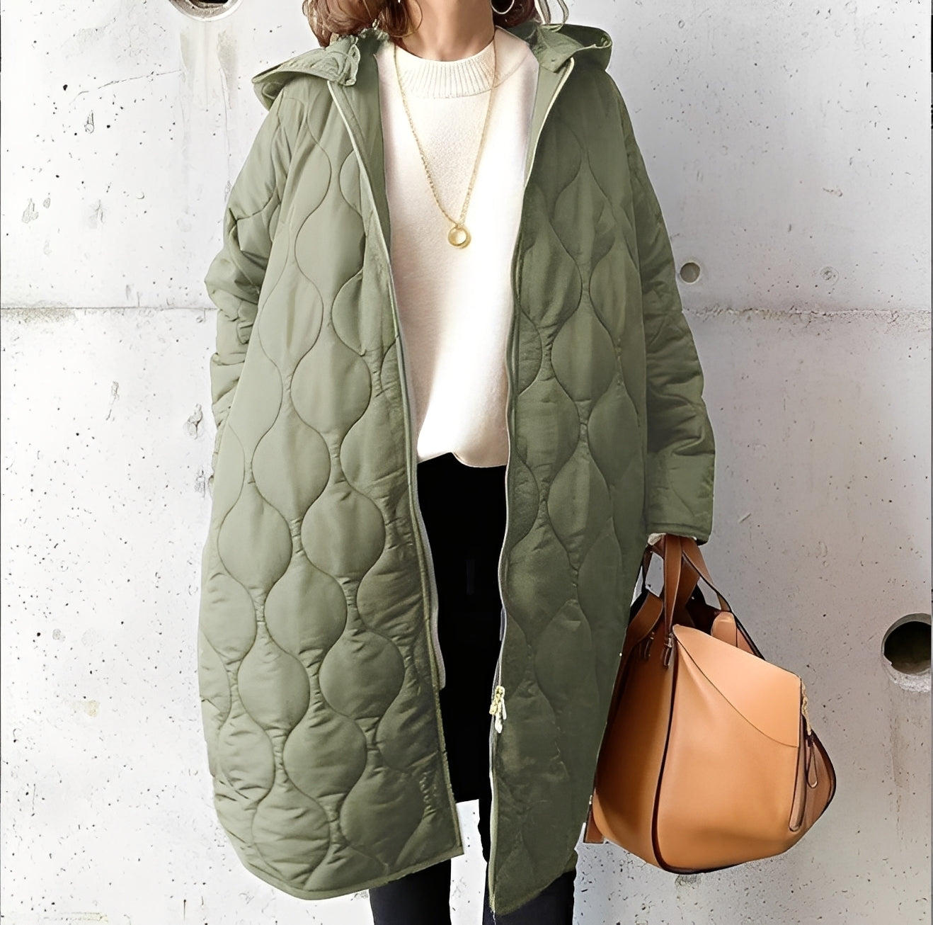 Emilia – Lockerer Parka-Mantel mit Kapuze