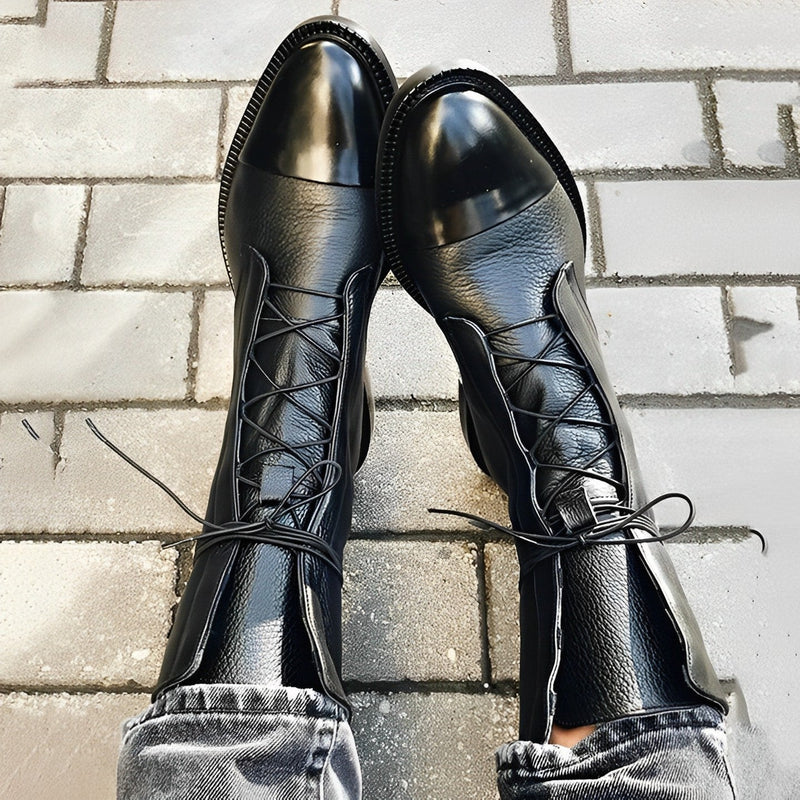 Claudia - klassische Schnürstiefel aus Leder