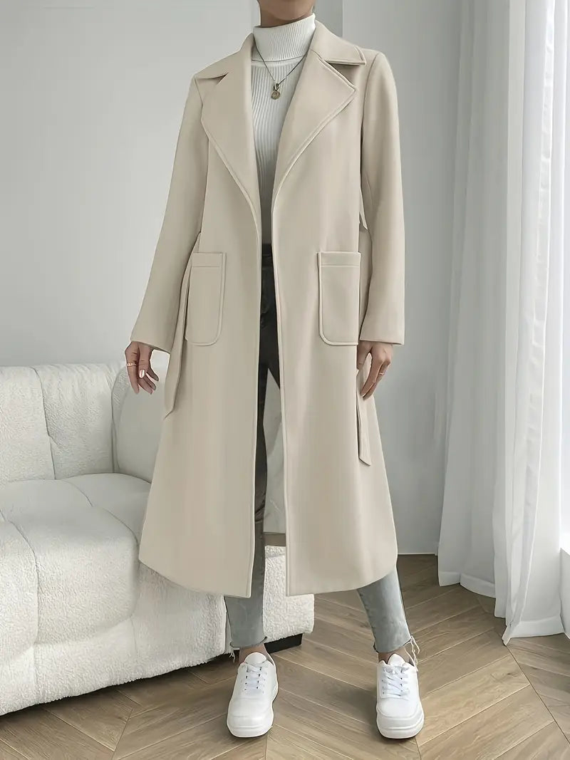 Celine – Langer Trenchcoat mit Taschen
