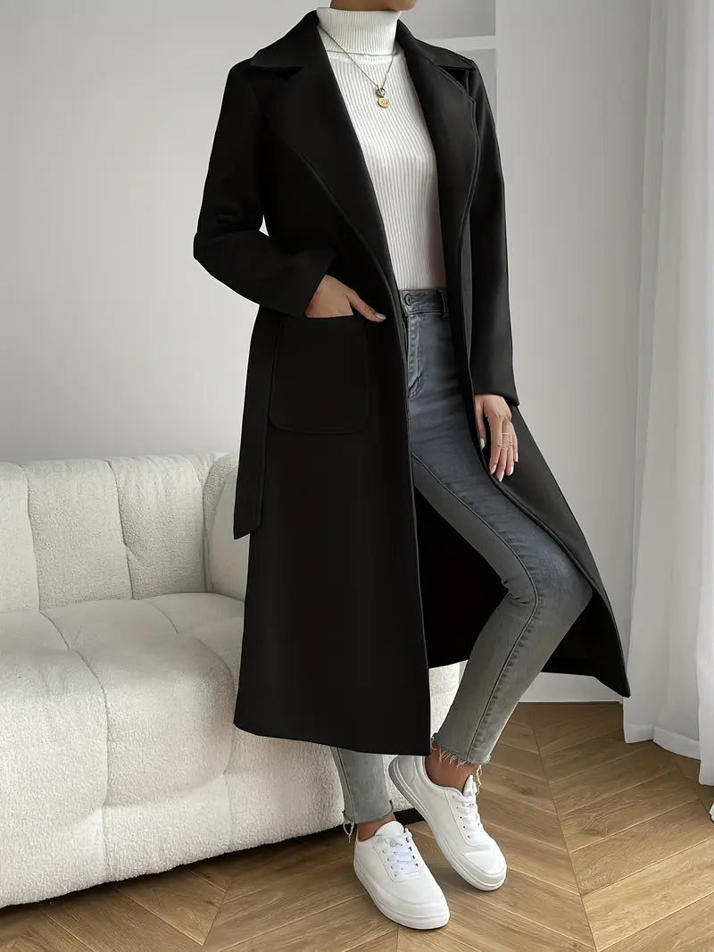 Celine – Langer Trenchcoat mit Taschen