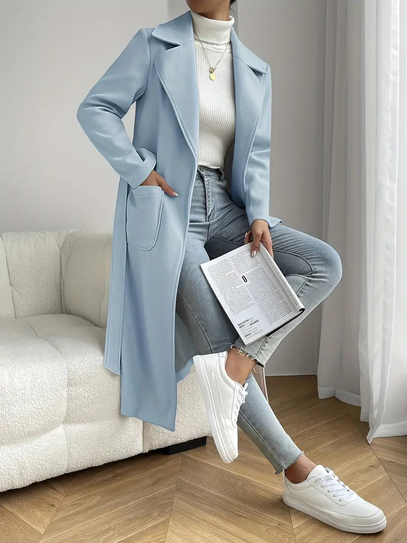 Celine – Langer Trenchcoat mit Taschen