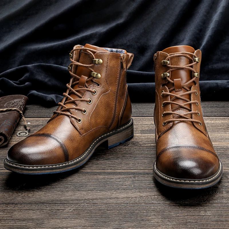 Hektor – Vintage-Stiefel mit Schnürung für Herren