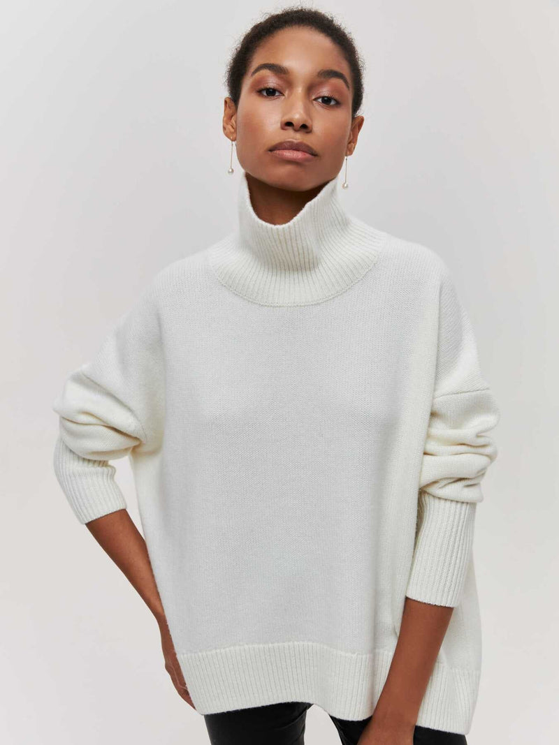 DAHLIA -Relaxed Knit Rollkragenpullover