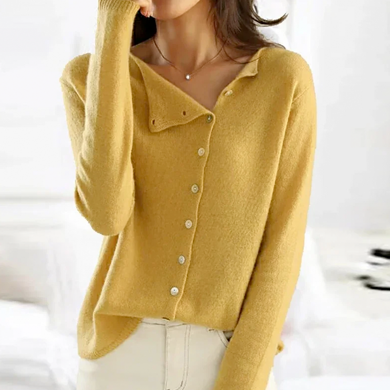 Vanessa – Leichte Strickjacke mit O-Ausschnitt