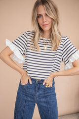 Saline Stripe Blue - T-Shirt