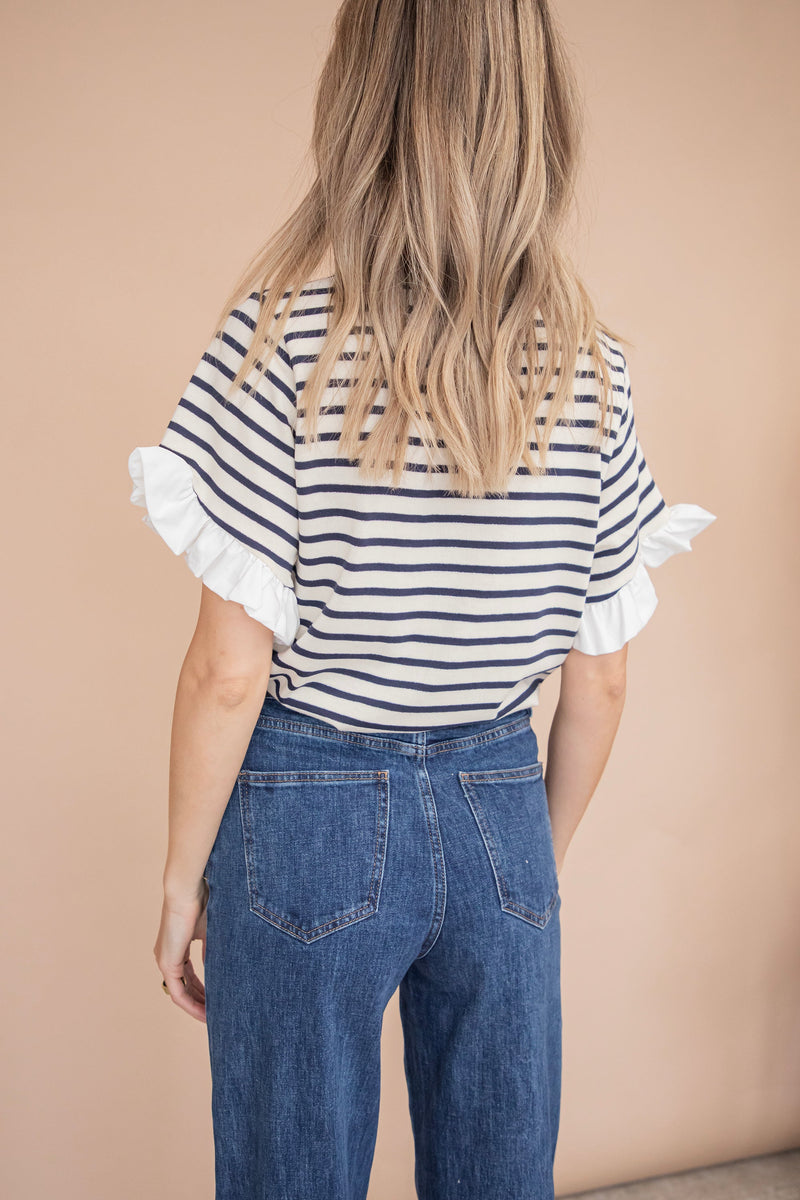 Saline Stripe Blue - T-Shirt