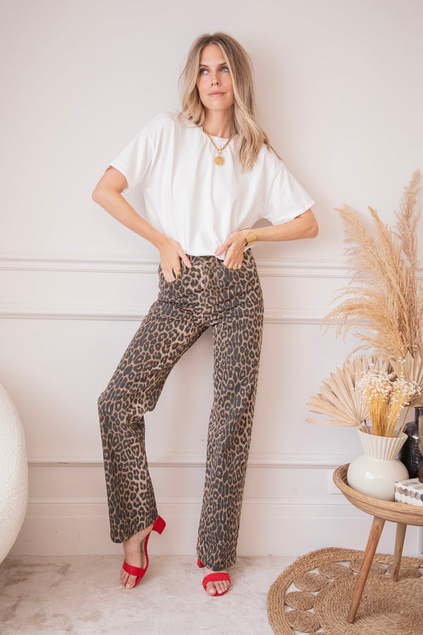 Zoë Leopard - Jeans