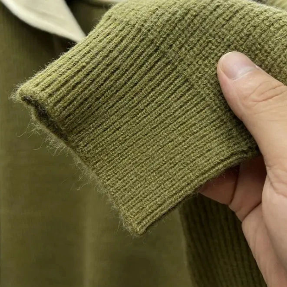 Axel – Herren Stehkragenpullover mit Reißverschluss – Sportlich & Modern