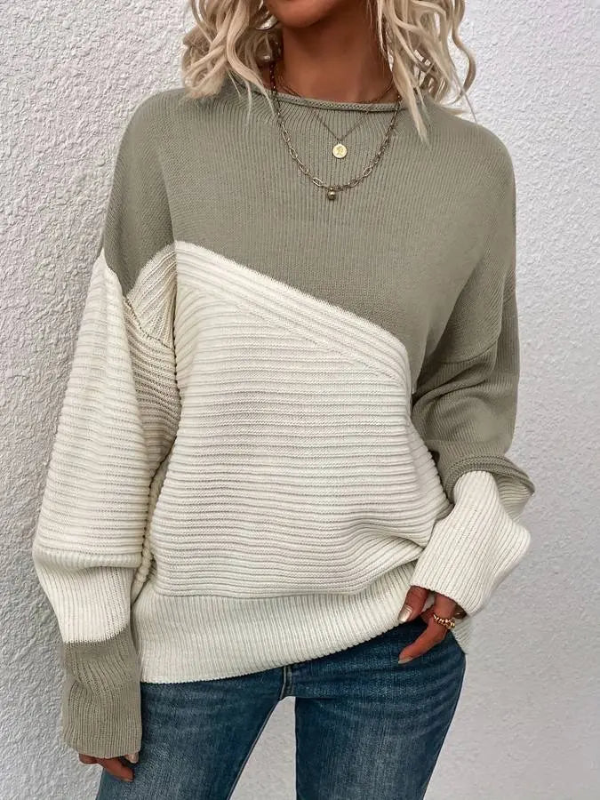 Alba - Zeitloser Langarm-Pullover mit Alltagskomfort Für Frauen Weiß