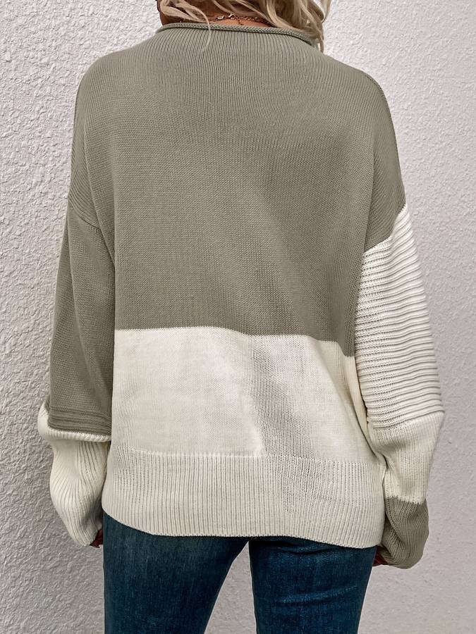 Alba - Zeitloser Langarm-Pullover mit Alltagskomfort Für Frauen Weiß