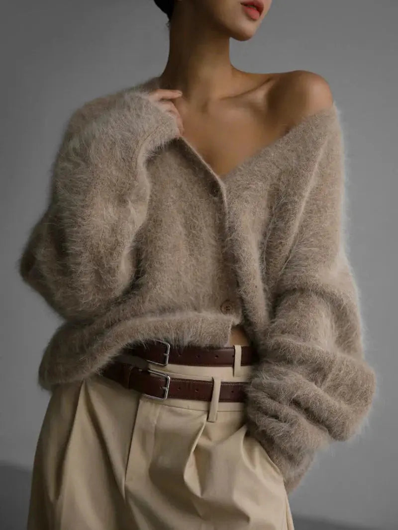  Alessandra – Ultra-Weicher Damen Strickpullover für Alltag Beige