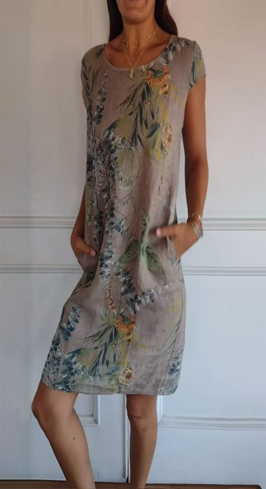 Alina - Bequemes Kleid für Damen Grau
