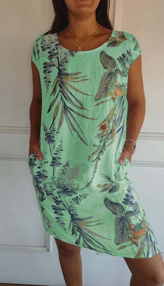 Alina - Bequemes Kleid für Damen Grun