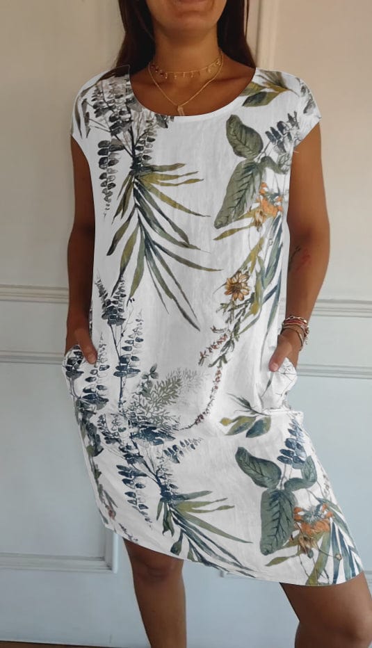 Alina - Bequemes Kleid für Damen weib und grun