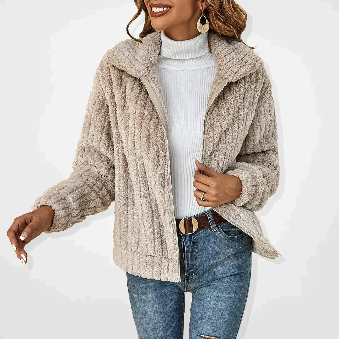 Alina - Lässiger Cardigan Aprikose