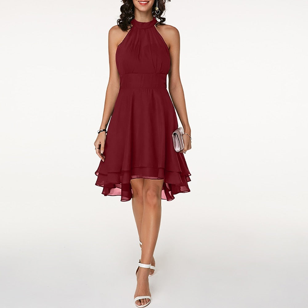Almuth - Kleid mit charmanten Rüschen Rot