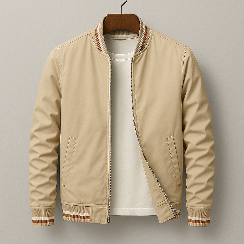 Alois - Leichte Herren Übergangsjacke Beige