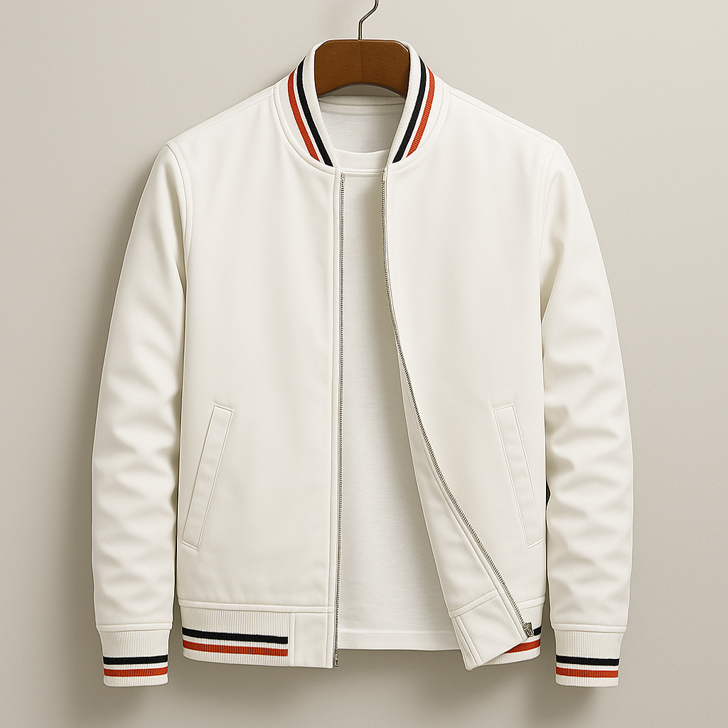 Alois - Leichte Herren Übergangsjacke Weiß