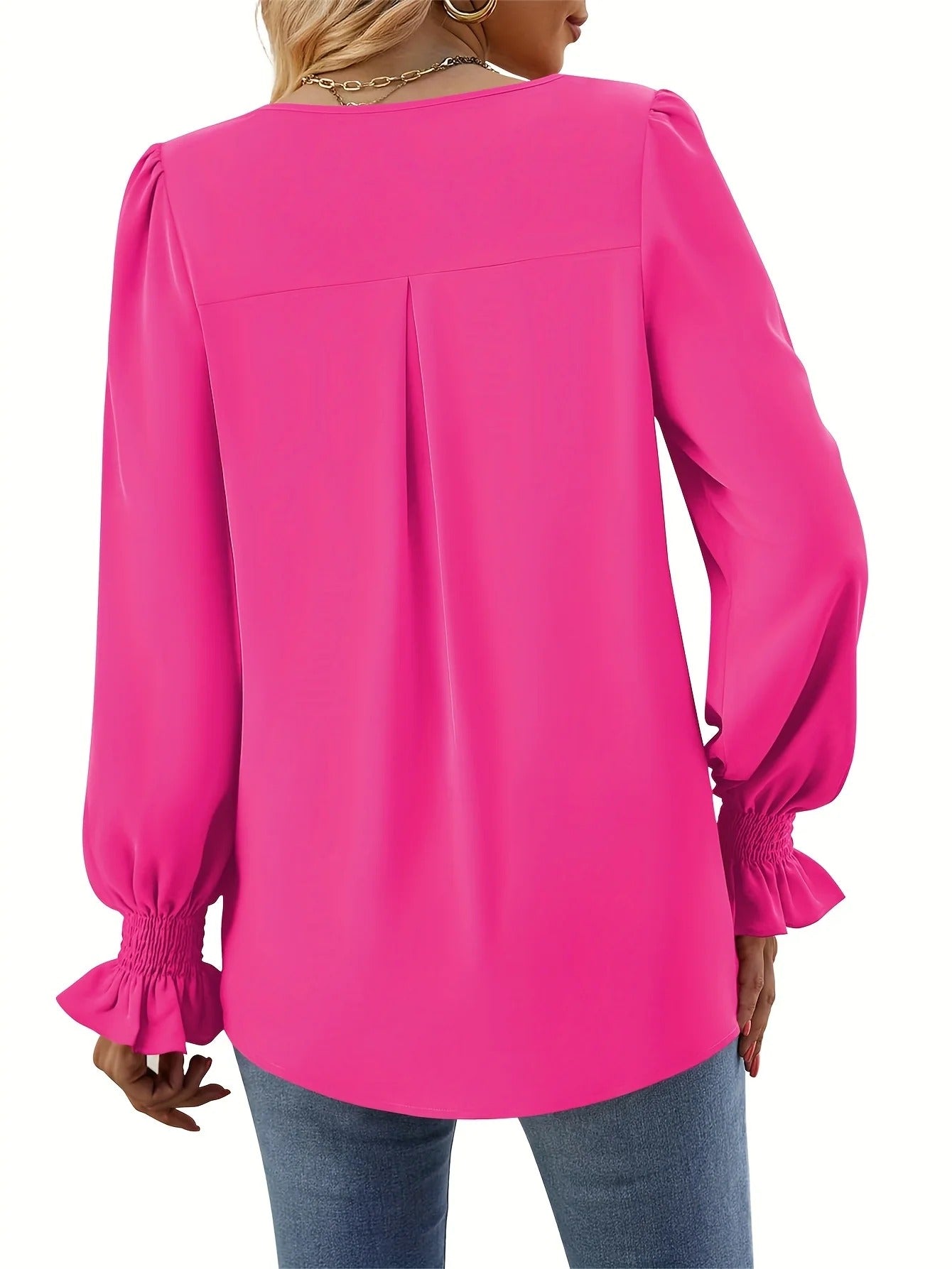 Analiza - Unifarbene Herbstbluse