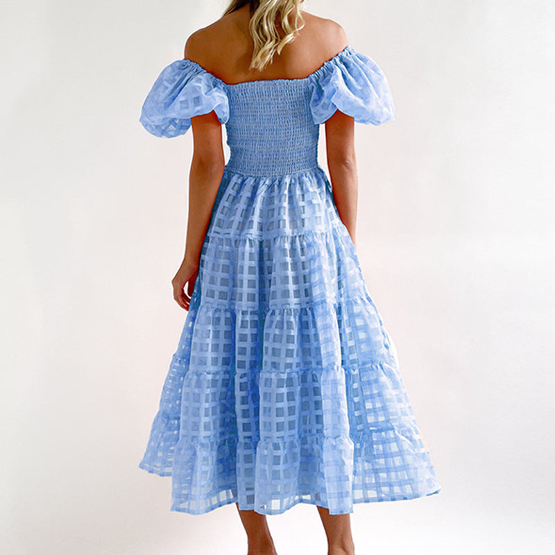 Anastasia- Elegantes Maxi Kleid Blau 1