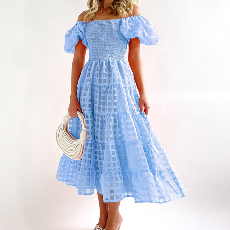 Anastasia- Elegantes Maxi Kleid Blau 2