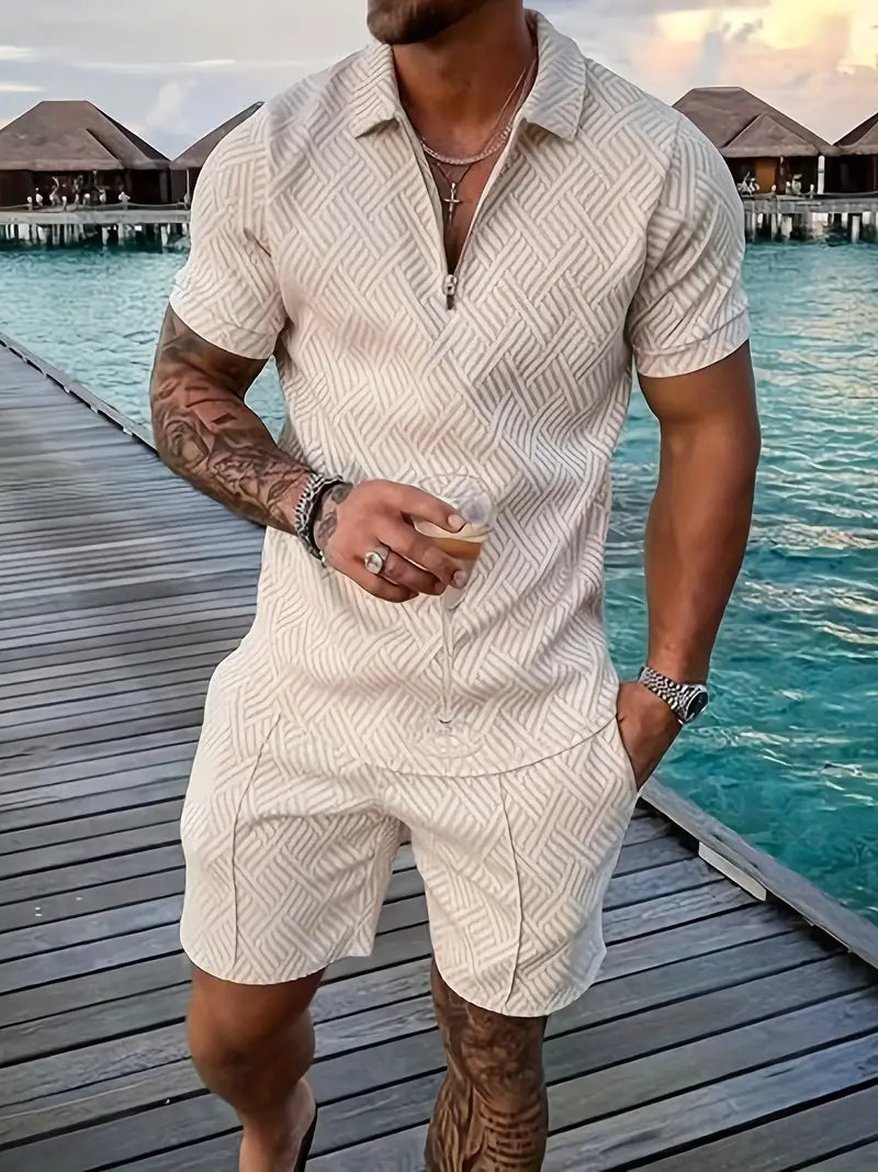 Andreas - Herren Sommer-Set beige