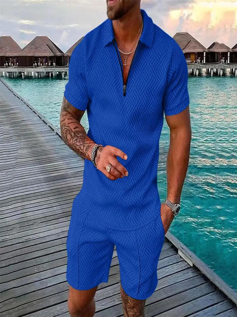 Andreas - Herren Sommer-Set blau