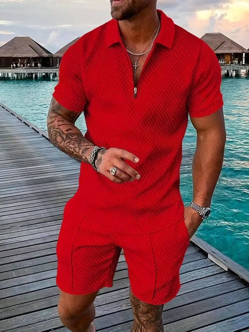 Andreas - Herren Sommer-Set rot