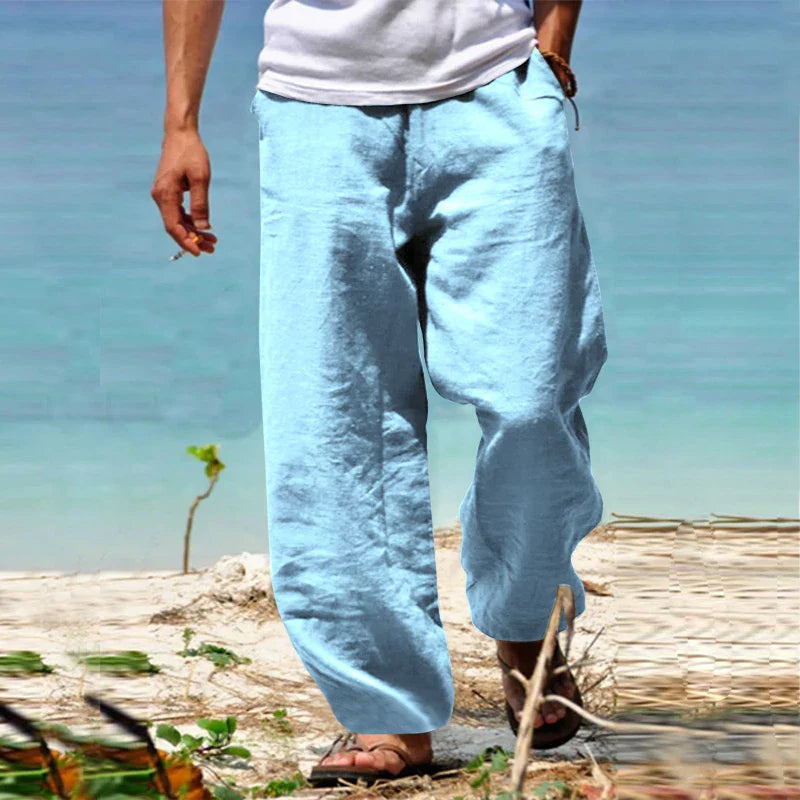 Anton – Sommerhose Herren Leicht Luftig Lässig Baumwolle 3