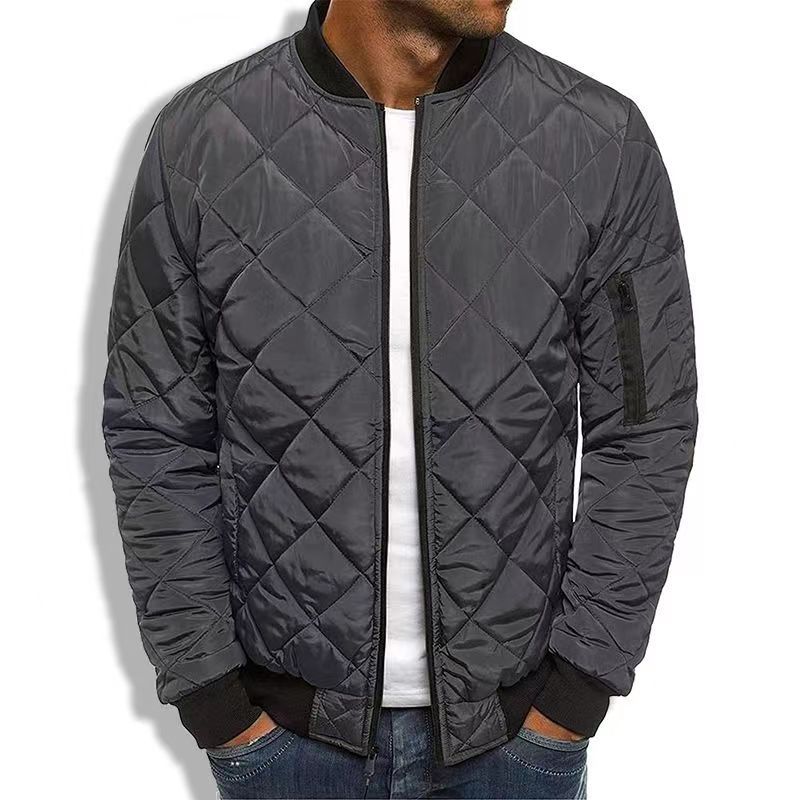Arthur – Klassische Herren Steppjacke für Alltag & Freizeit Grau