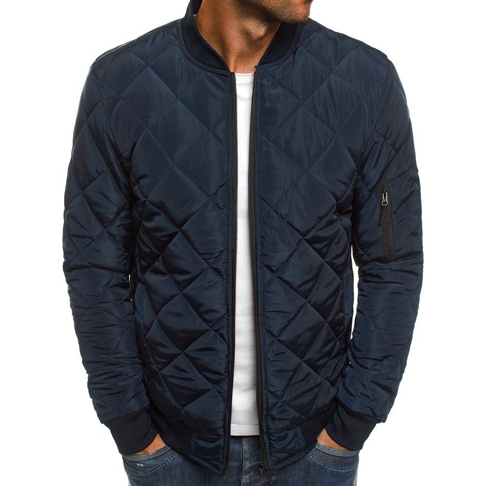 Arthur – Klassische Herren Steppjacke für Alltag & Freizeit Marineblau