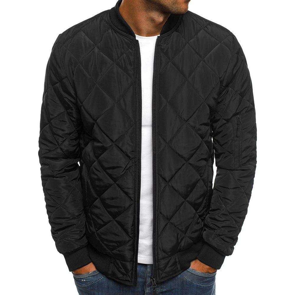 Arthur – Klassische Herren Steppjacke für Alltag & Freizeit Schwarz