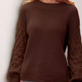 Emma - Strukturierter Strickpullover