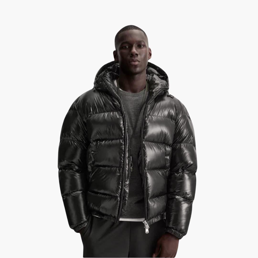 Aurelius – Wasserdichte Herren Daunenjacke Leicht & Warm Schwarz