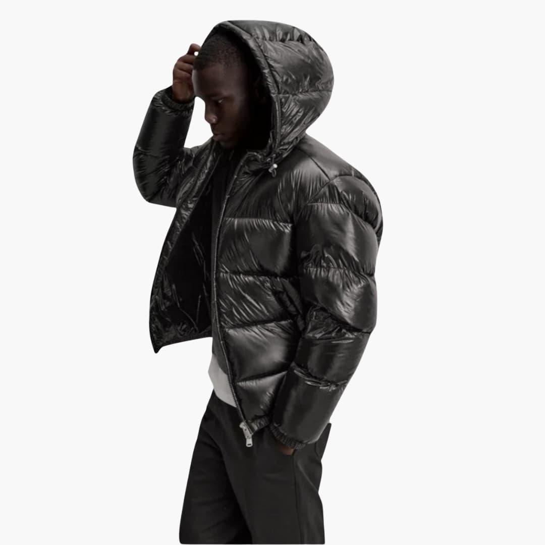 Aurelius – Wasserdichte Herren Daunenjacke Leicht & Warm Schwarz