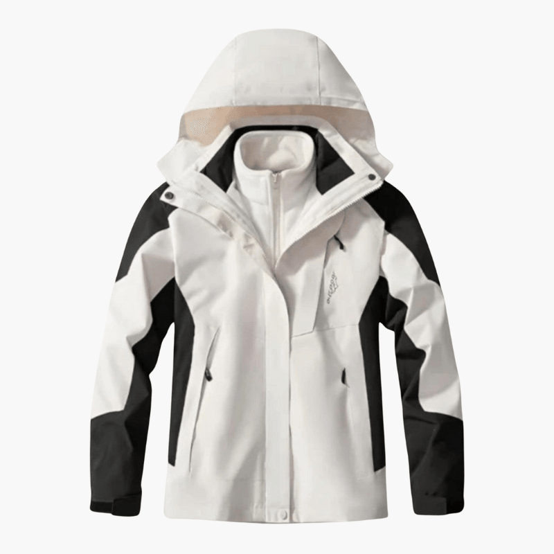 Aydin – Wasserdichte Herren Allwetterjacke Outdoor Abenteuer Weiß