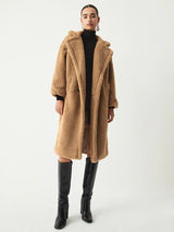 Fashion Faux Fur Longline Coat